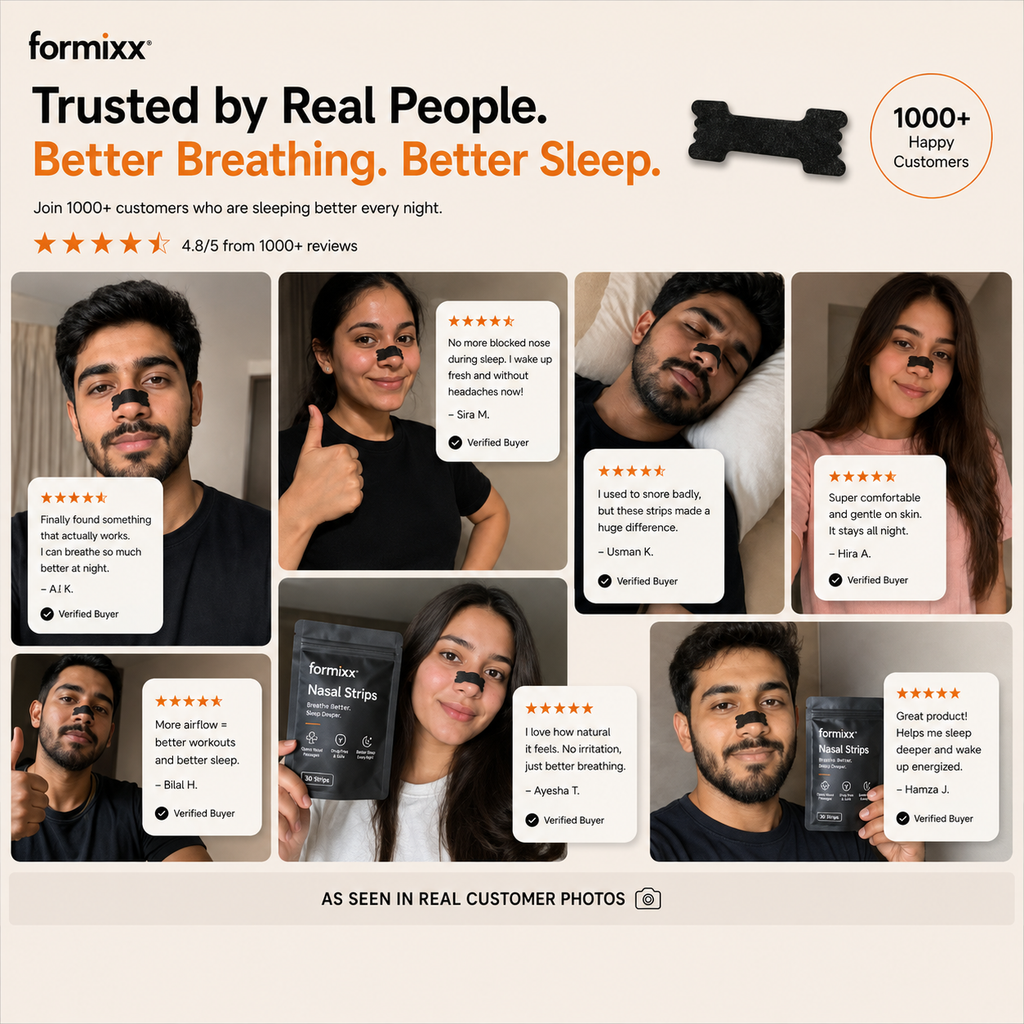 Formixx Nasal Strips – Breathe Better, Sleep Deeper