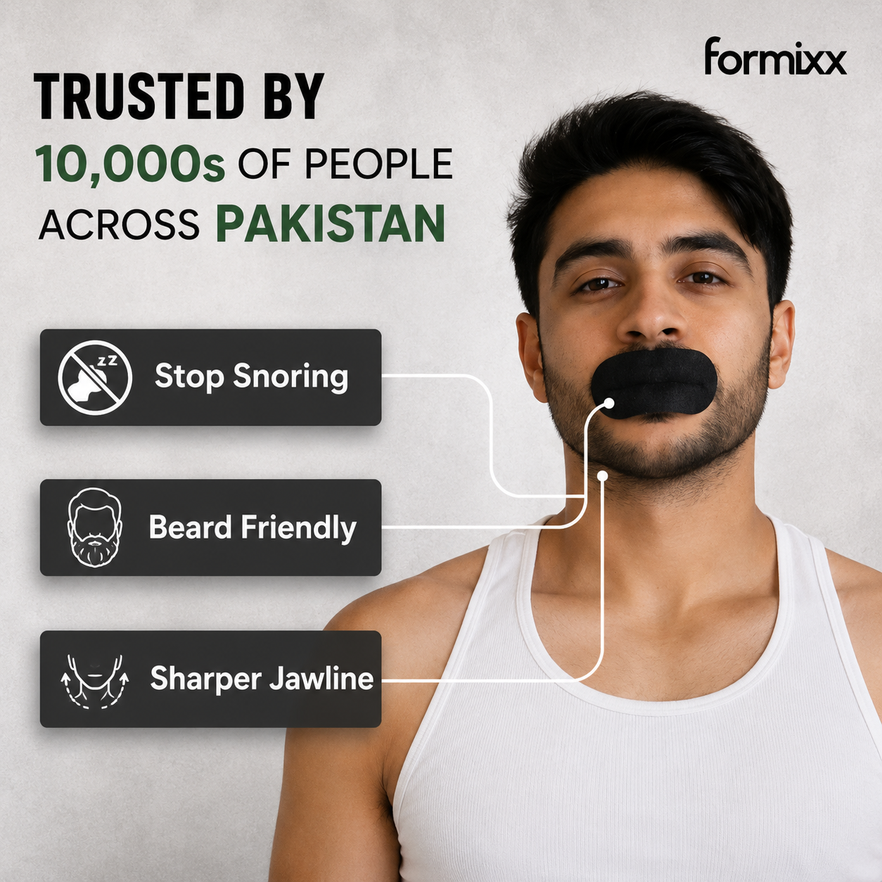Formixx Sleeping Tape – Better Sleep & Less Snoring