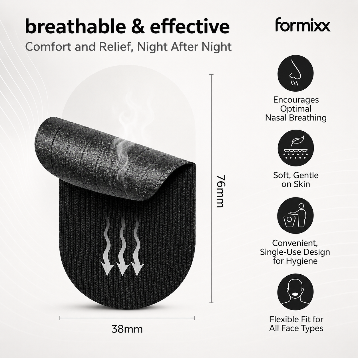 Formixx Sleeping Tape – Better Sleep & Less Snoring