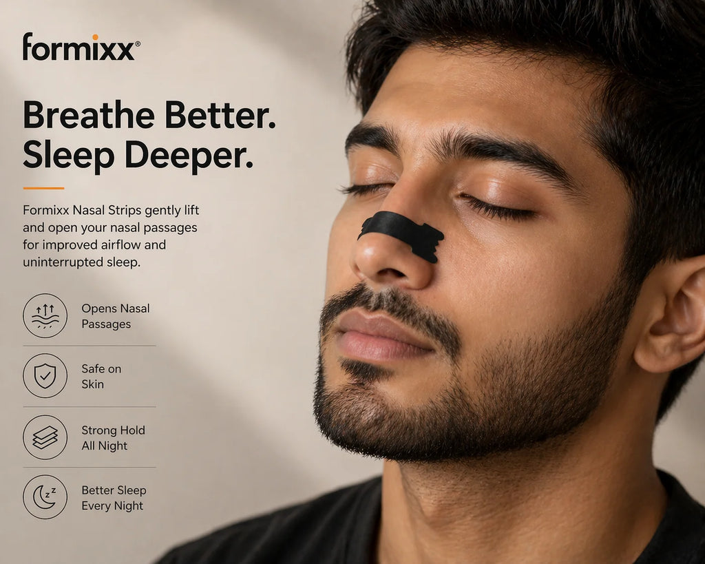 Formixx Nasal Strips – Breathe Better, Sleep Deeper (15 Strips)