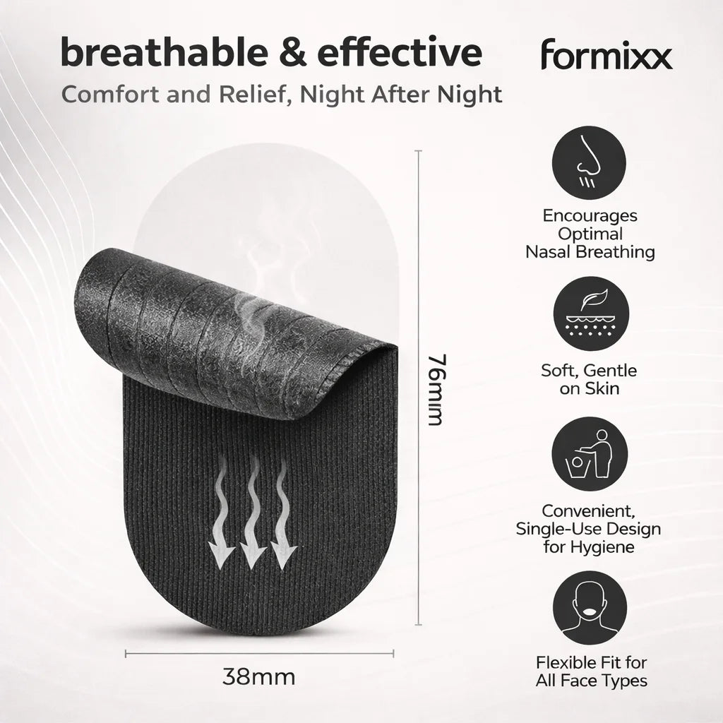 Formixx Sleeping Tape – Fix Snoring and your jawline Tonight!