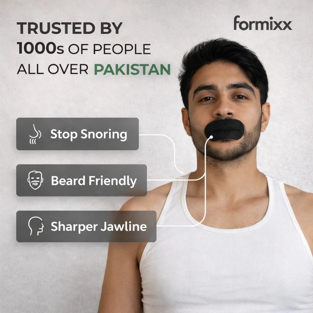Formixx Sleeping Tape – Fix Snoring and your jawline Tonight!